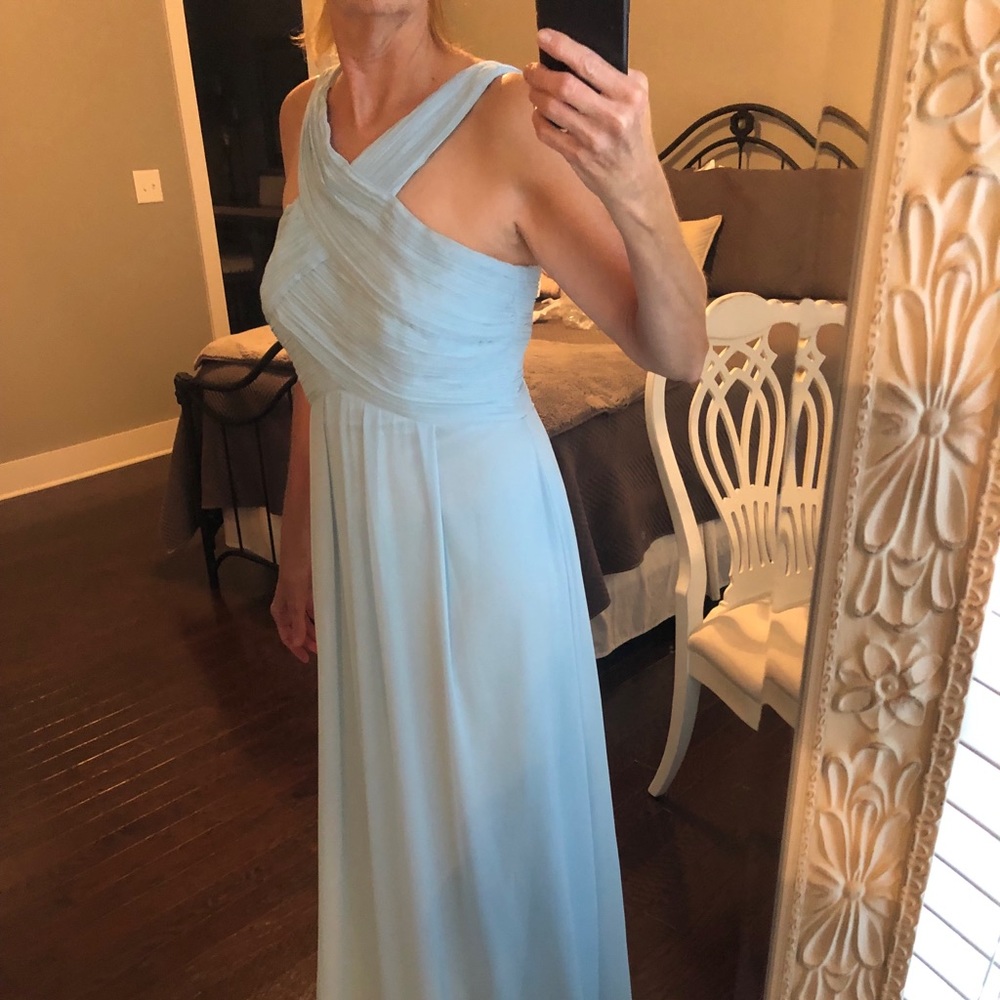 Capri blue floor length dress